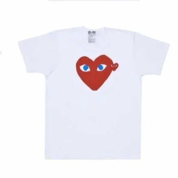 White Red Heart Blue Eyes T-Shirt