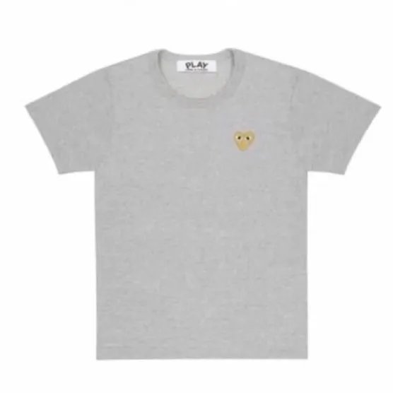 Gray Gold Heart T-Shirt