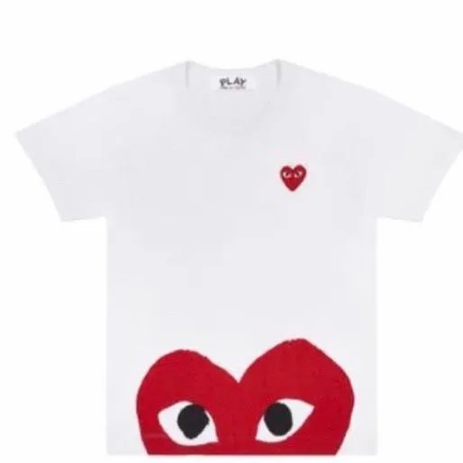 White Bottom Red Heart T-Shirt