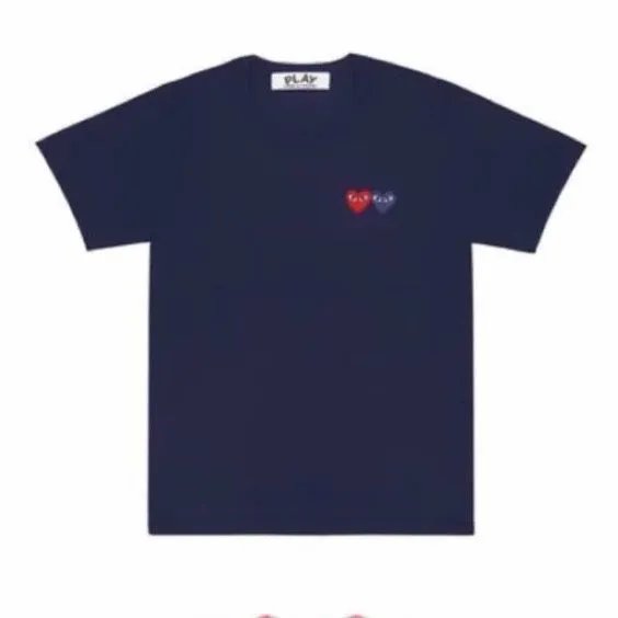 Blue Double Heart T-Shirt