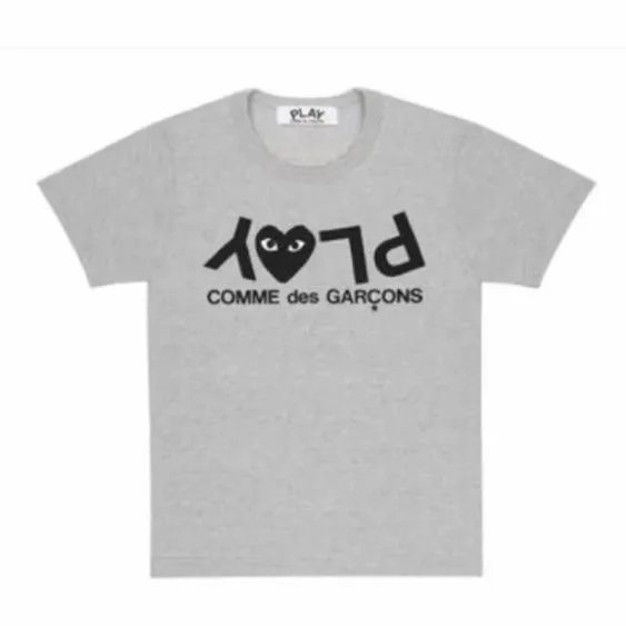 Gray Letter Heart T-Shirt
