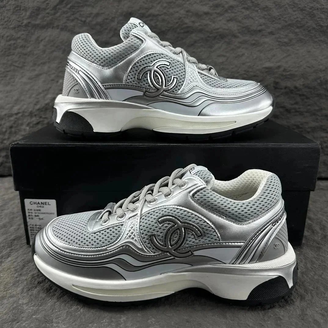 Chanel Sneakers Chunky mesh low-top with interlocking CC logo — 23