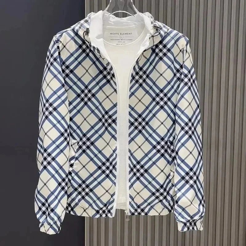 MOXTE ELEMENT Plaid Windbreaker