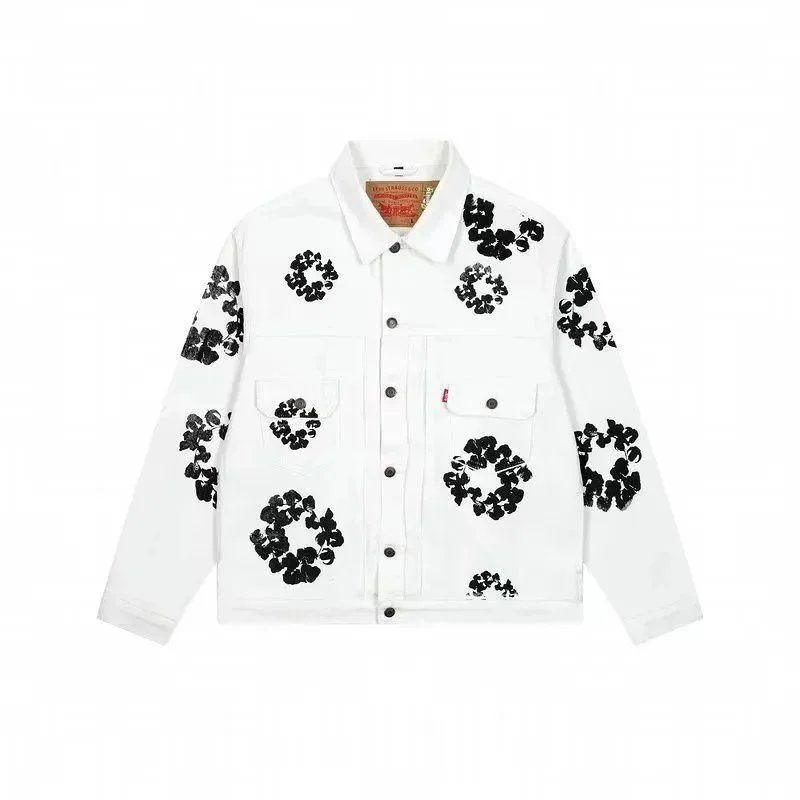 Levi's Denim Jacket Printed White