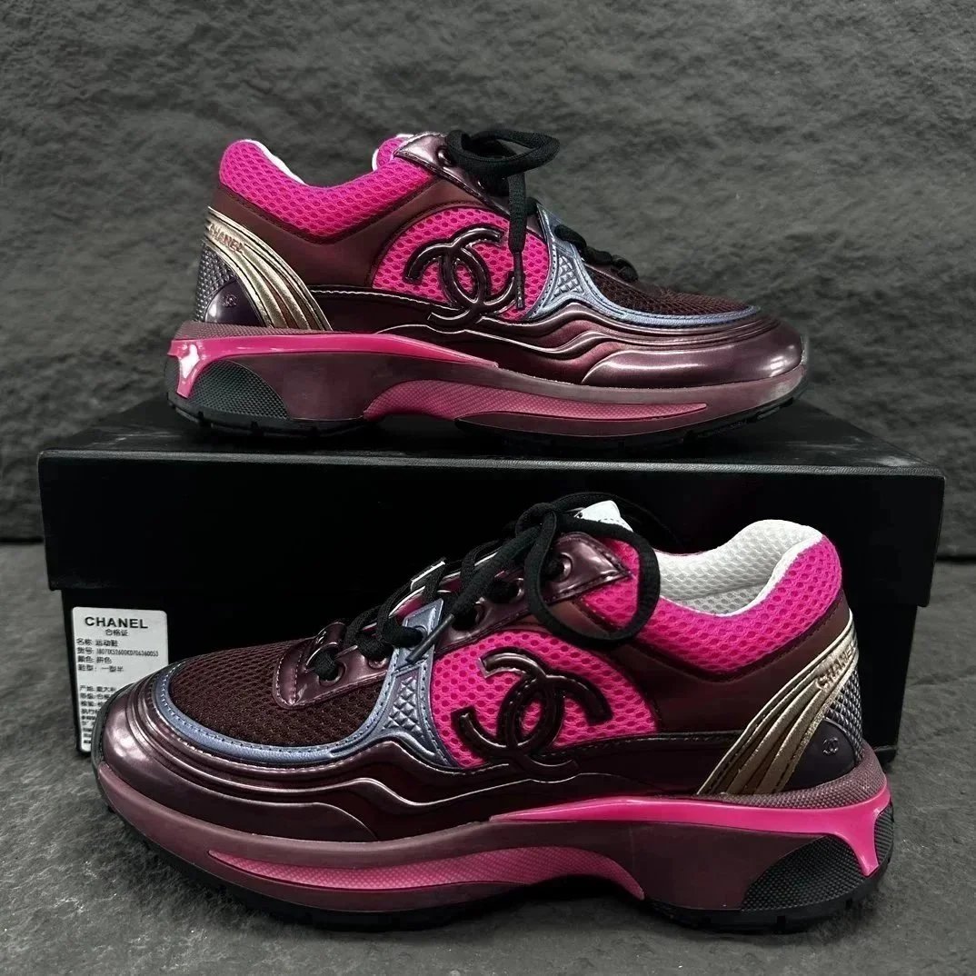 Chanel Sneakers Chunky mesh low-top with interlocking CC logo — 21