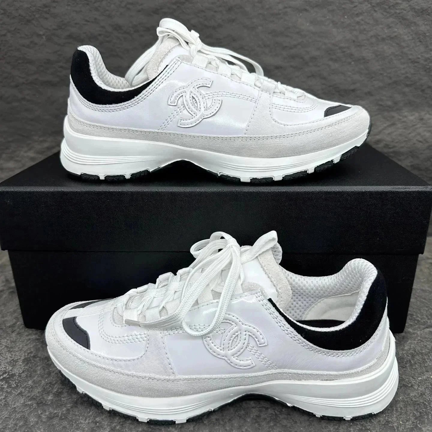Chanel Sneakers Chunky mesh low-top with interlocking CC logo — 26