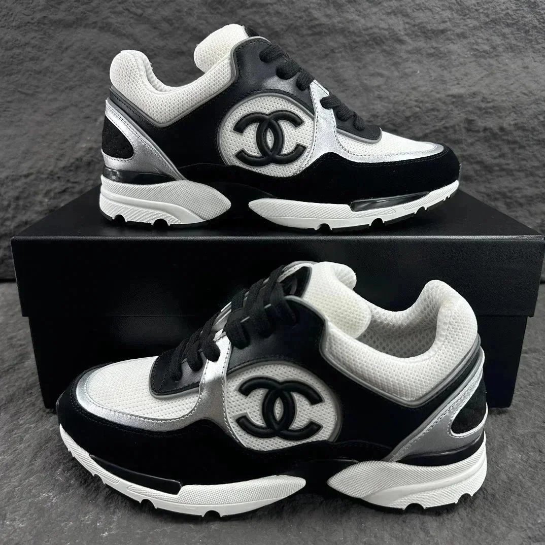 Chanel Sneakers Chunky mesh low-top with interlocking CC logo — 12