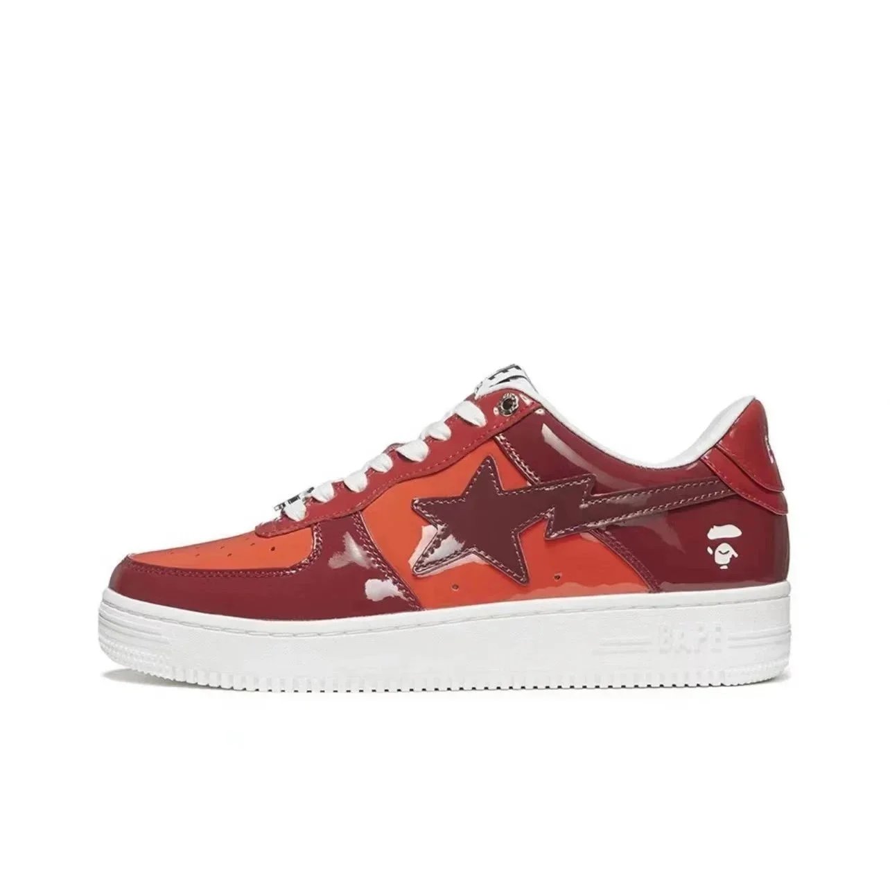 33 Red-Orange Patent Leather