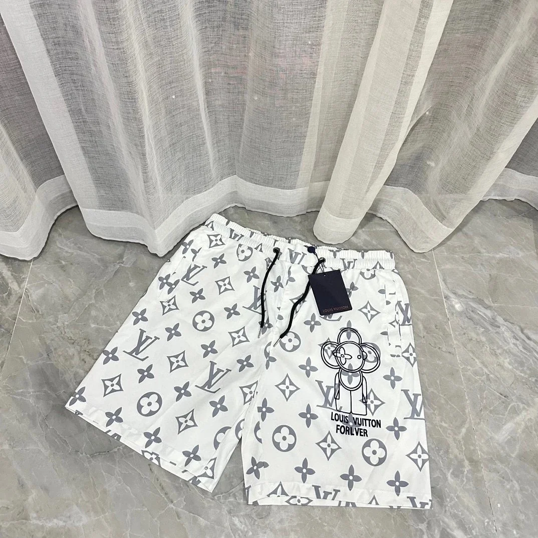 LV Printed Casual Beach Shorts - rep szorty