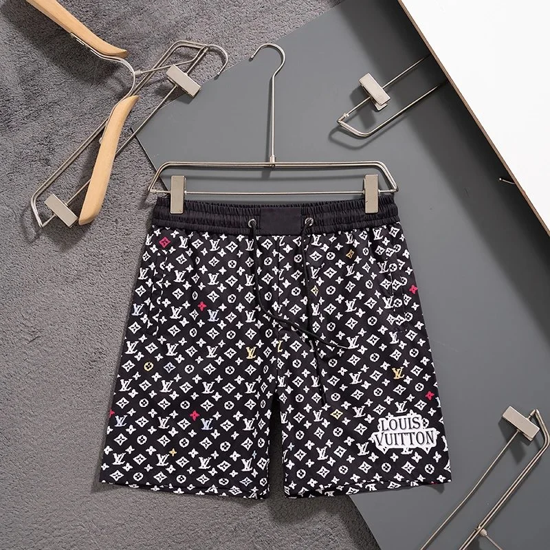 Polka-Dot Monogram All-Over Print Casual Shorts - rep szorty