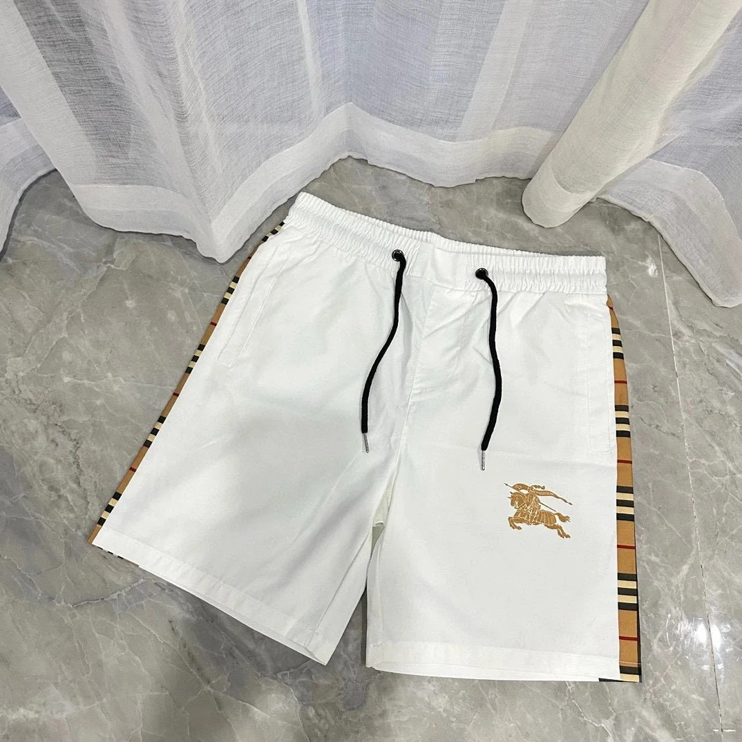 Burberry white check shorts