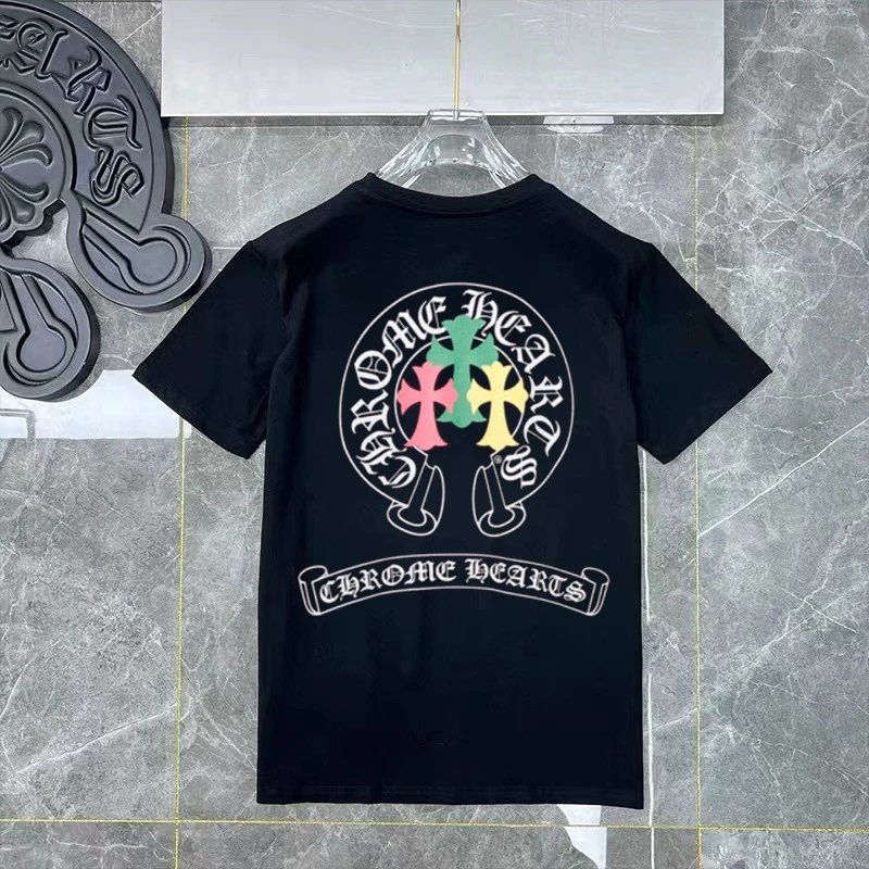 Chrome Hearts Multi-Color Cross T-shirt Black