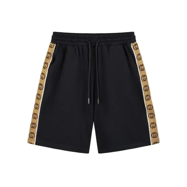 Gucci Web Stripe Tape Shorts Black - 1