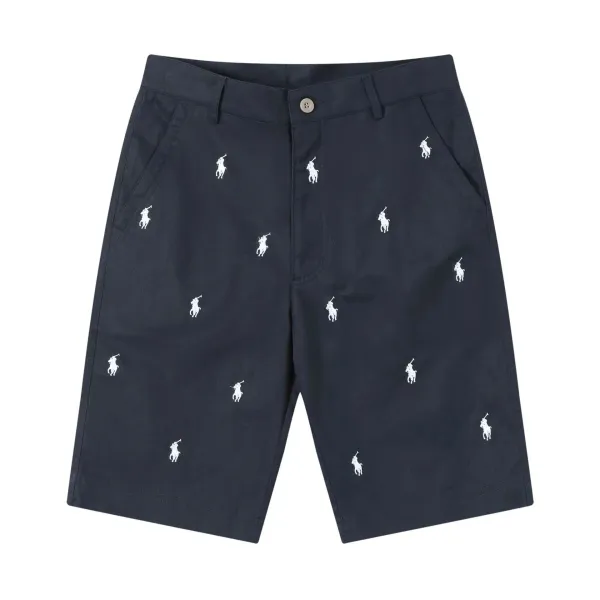 Ralph Lauren Polo Pony All-Over Print Navy Shorts - 1