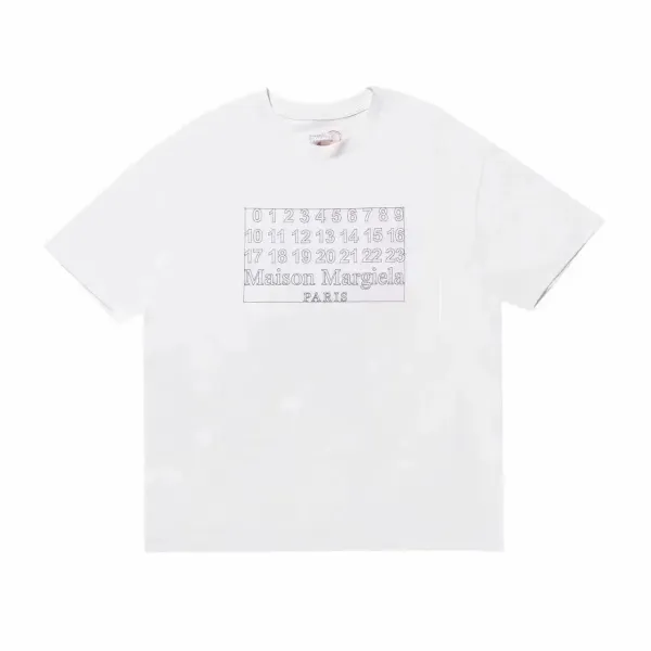 Maison Margiela Number Grid White T-Shirt - 1