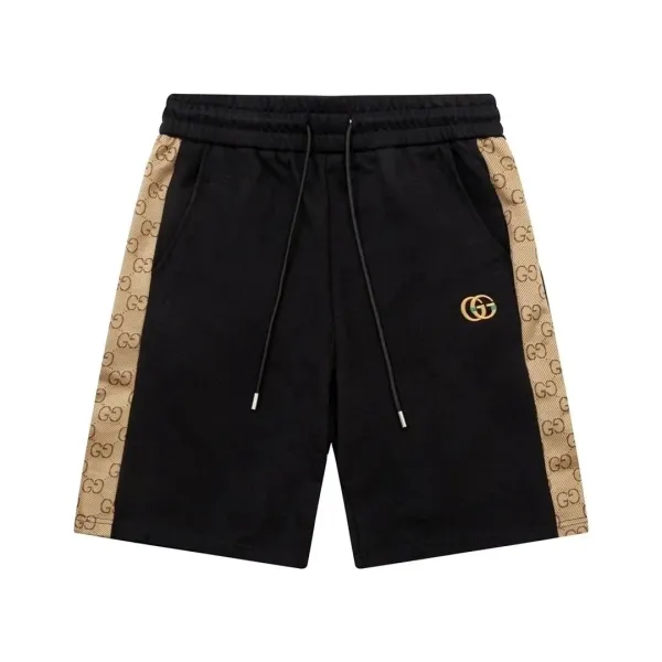 Gucci GG Tape Side-Stripe Shorts Black - 1