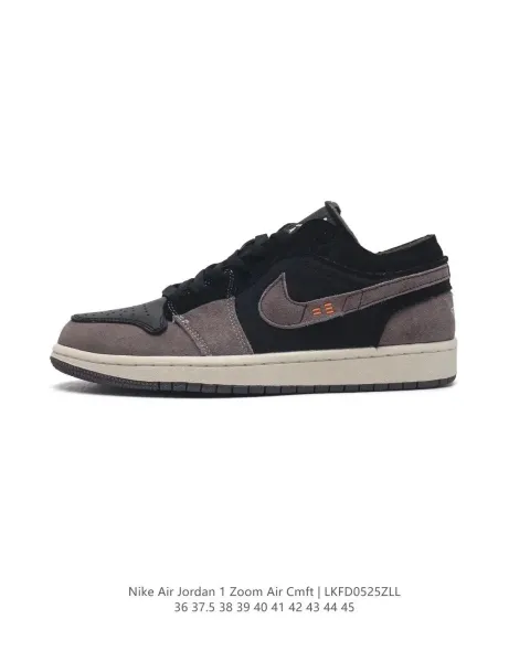 Air Jordan 1 Zoom Air Craft Black/Gray Sneakers - 1