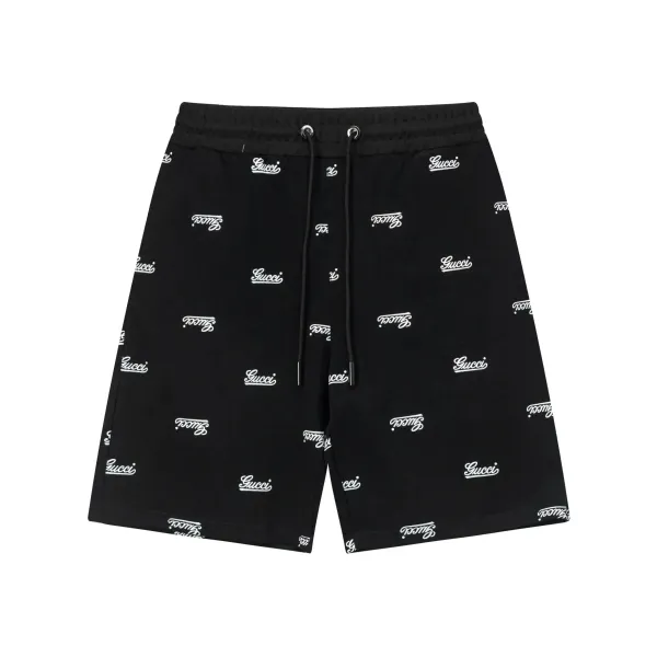 Gucci GG Monogram Patch Shorts Black - 7