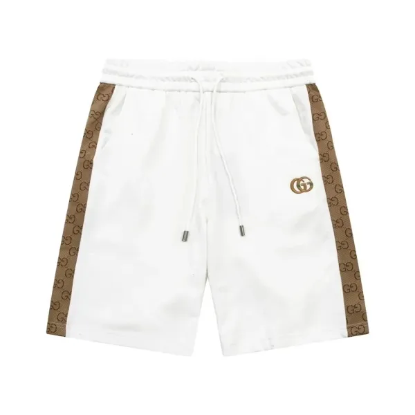Gucci GG Tape Side-Stripe Shorts White - 1