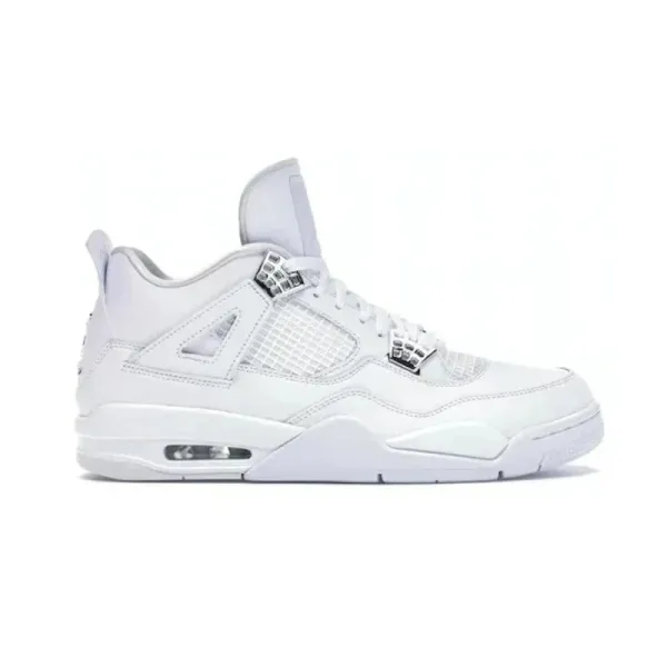 Air Jordan 4 Retro White Sneakers - 1
