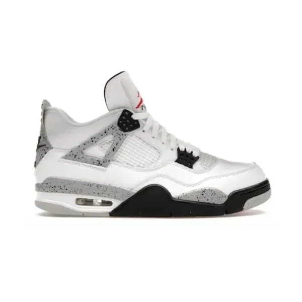 Air Jordan 4 Retro White Cement Grey Sneakers - 1