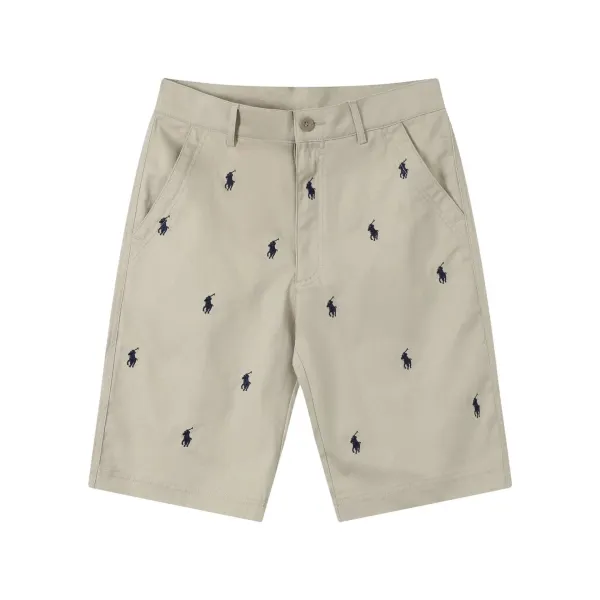 Ralph Lauren Polo Pony All-Over Print Chino Shorts Beige - 1