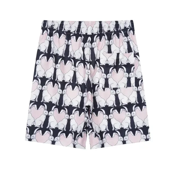 Design Rabbit Heart Print Boxer Shorts Multicolor - 1