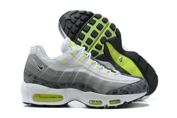 Nike Air Max 95 Volt Green Gray Sneakers - 1