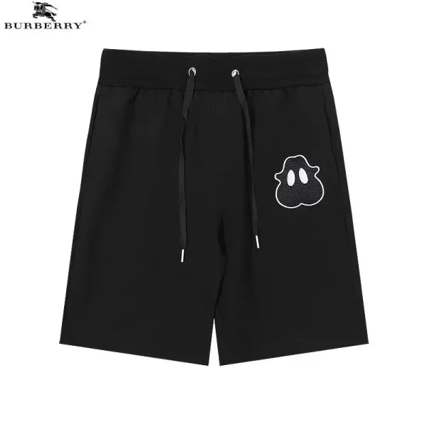 Burberry Ghost Embroidered Black Shorts - 1