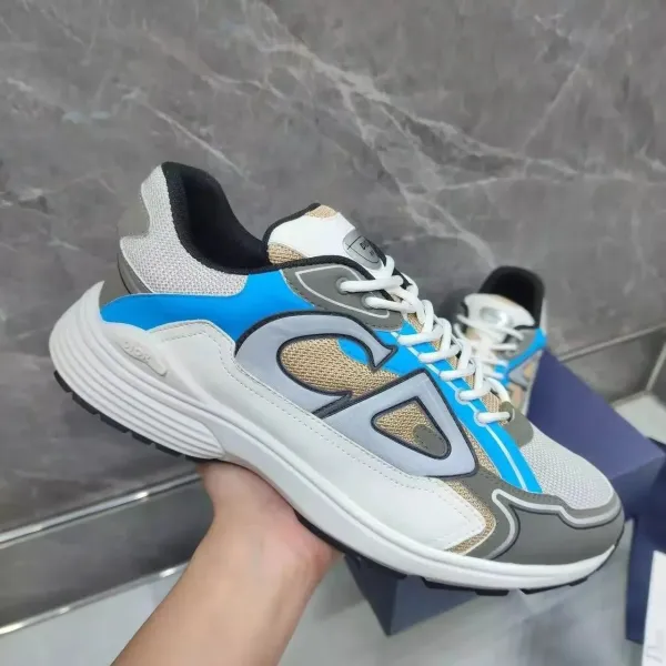 Dior B23 Low Multicolor Chunky Sneakers - 1