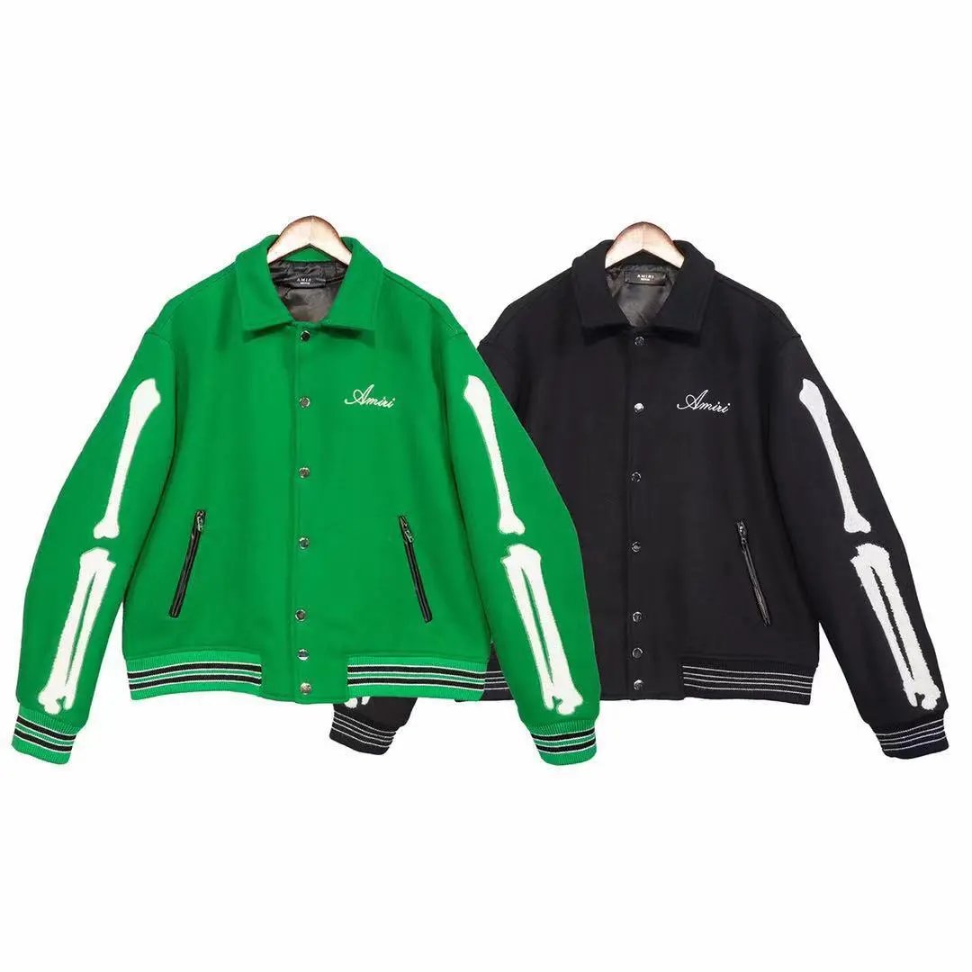 棒球服冬季毛呢棉衣刺绣外套-SP02 - 132302
