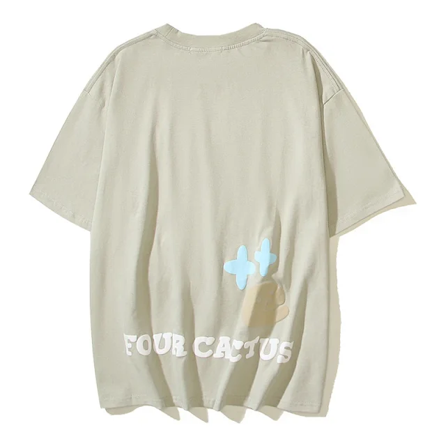 Four Cactus T-Shirts Oversized graphic short-sleeve T-shirt product detail image 29