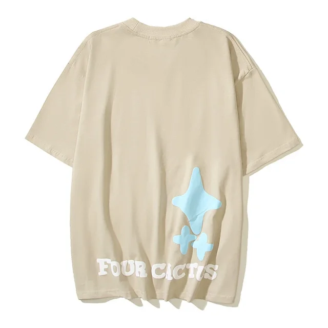 Four Cactus T-Shirts Oversized graphic short-sleeve T-shirt product detail image 33