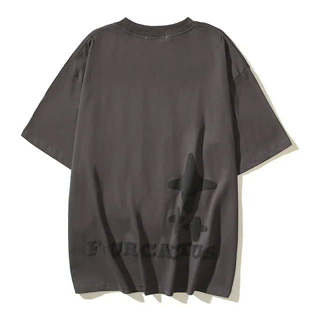 Four Cactus T-Shirts Oversized graphic short-sleeve T-shirt product detail image 23