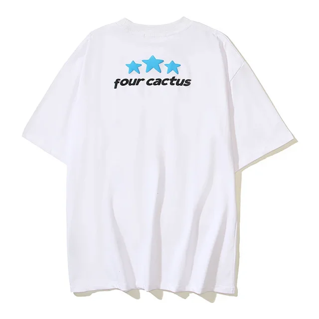 Four Cactus T-Shirts Oversized graphic short-sleeve T-shirt product detail image 13