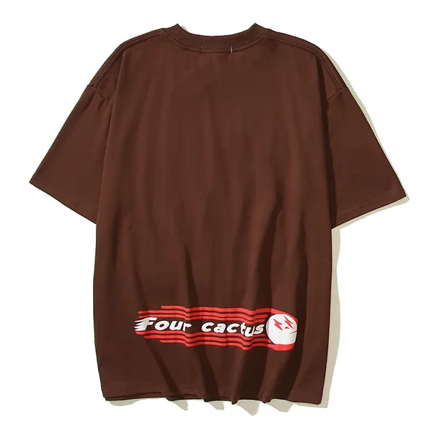 Four Cactus T-Shirts Oversized graphic short-sleeve T-shirt product detail image 11