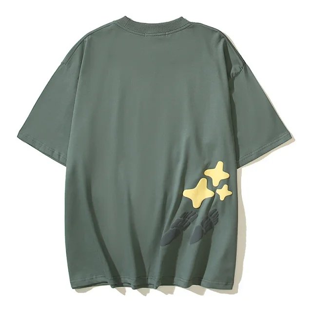 Four Cactus T-Shirts Oversized graphic short-sleeve T-shirt product detail image 17
