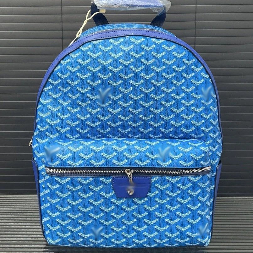 Goyard Backpacks Chevron-print zip backpack with front pocket image 2
