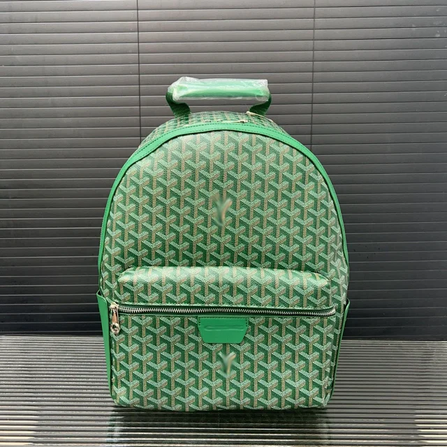 Goyard Backpacks Chevron-print zip backpack with front pocket product detail image 2