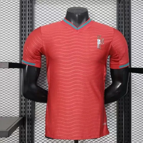 Design Spain National Team Home Jersey Red / Blue Jersey - 6