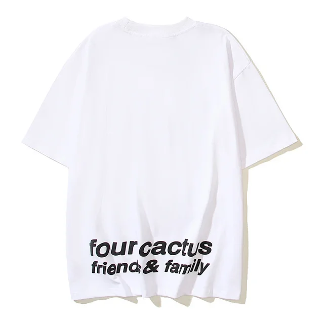 Four Cactus T-Shirts Oversized graphic short-sleeve T-shirt product detail image 15