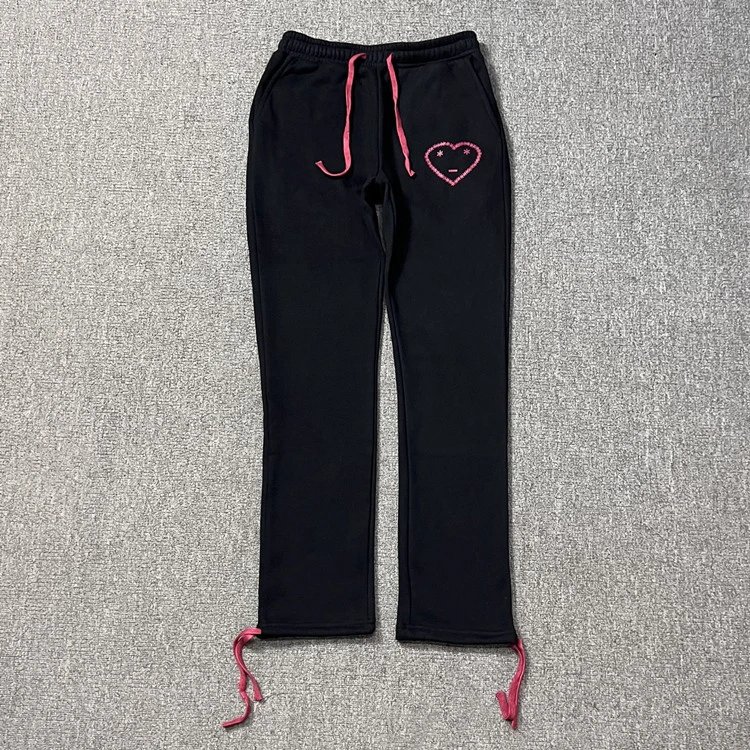 DX13] Carsicko love sports suit plus velvet fabric sweater sports pants winter European and American hip hop fashion-SR foto 2