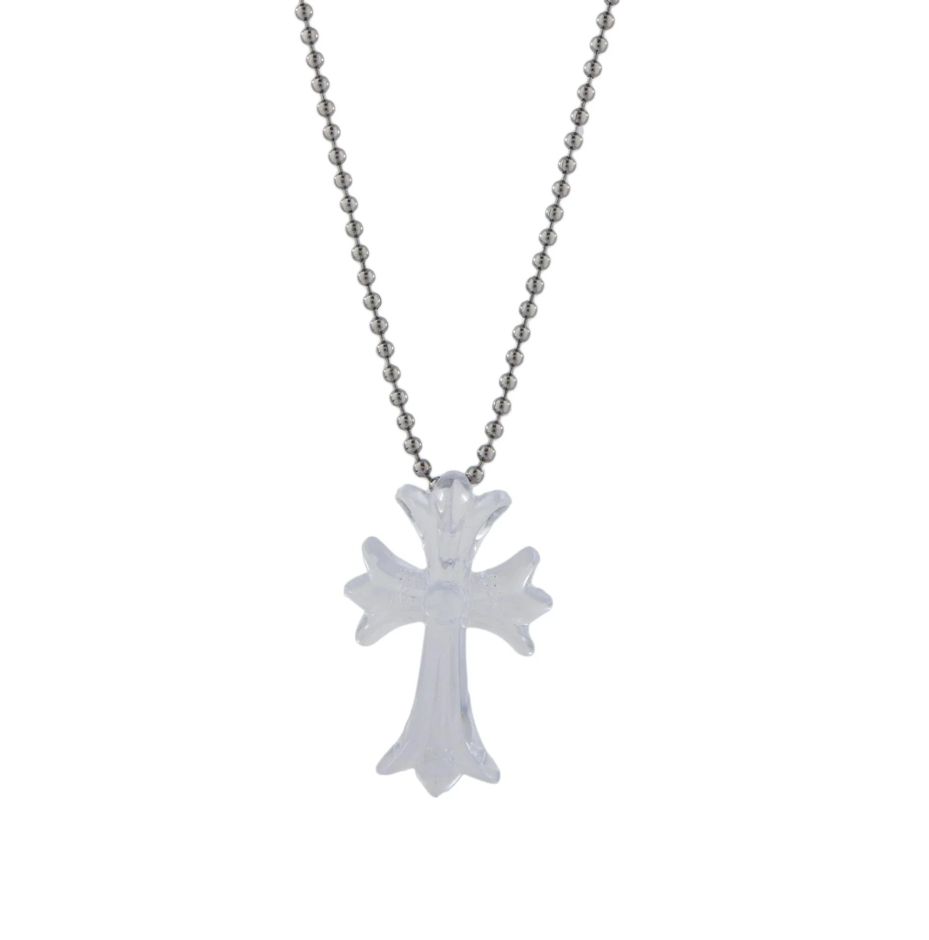 Colorful cross versatile women's necklace