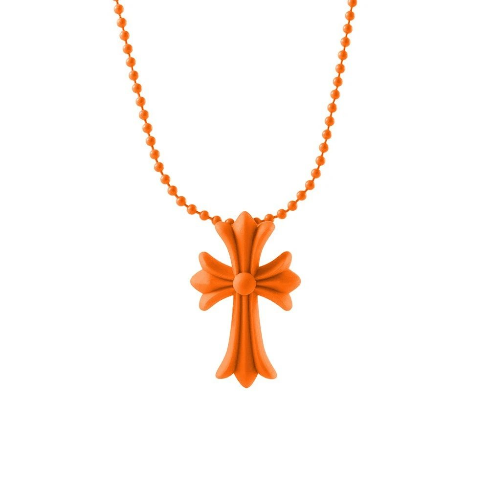 Colorful cross versatile women's necklace