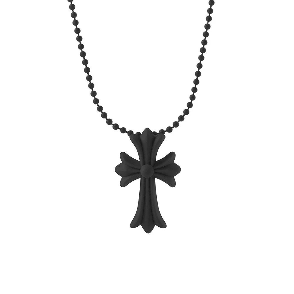 Colorful cross versatile women's necklace