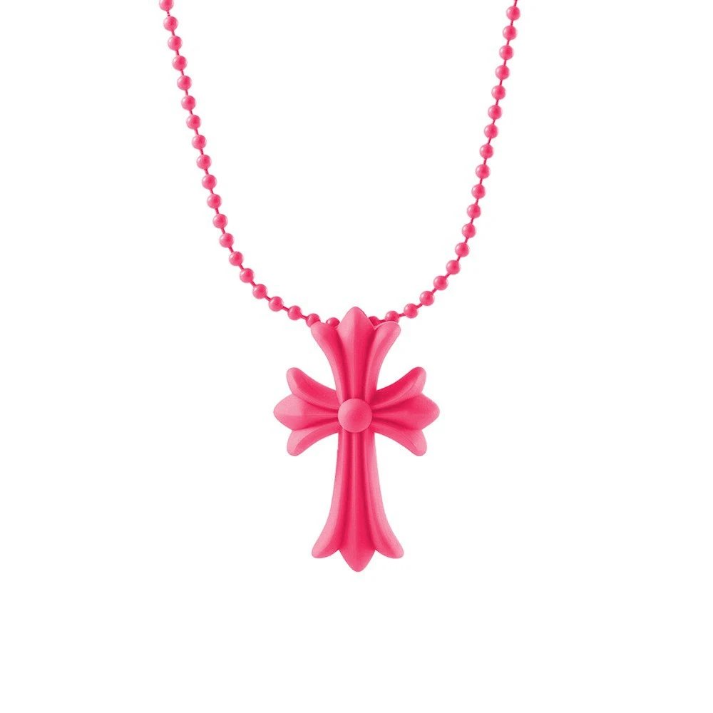 Colorful cross versatile women's necklace