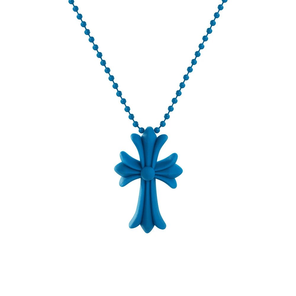 Colorful cross versatile women's necklace