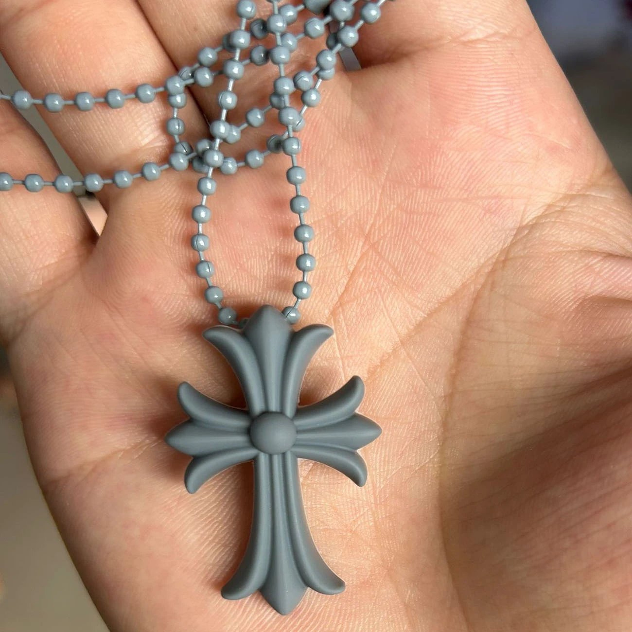 Colorful cross versatile women's necklace