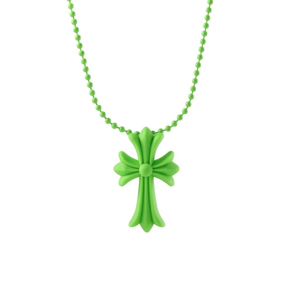 Colorful cross versatile women's necklace