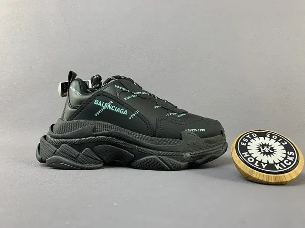 Balenciaga Triple S Furry Trim White Chunky Sneakers - 4